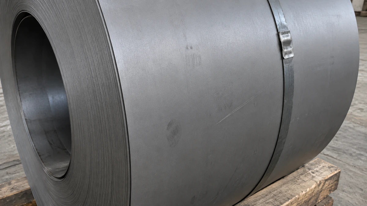 DC01 cold rolled coil, the surface smooth and matte grey.