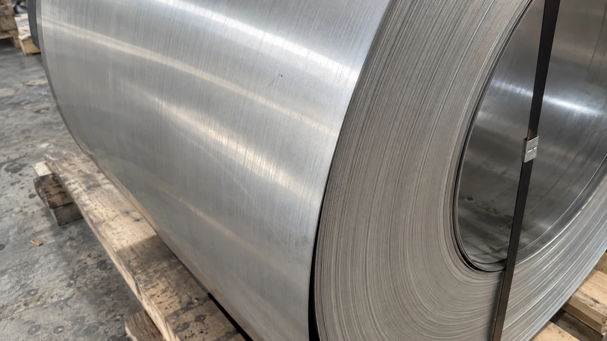 A 201 stainless steel coil face, cold rolled, the surface bright.